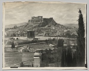 Vista de la Acrópolis de Adolphe Braun and Co.