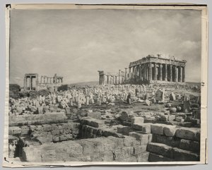 Vista del Partenón de Adolphe Braun and Co.