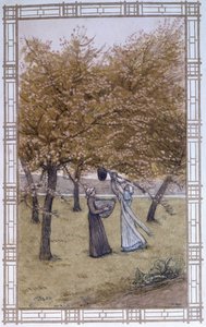 Vida de las abejas: el puesto de un enjambre de Adolphe Giraudon