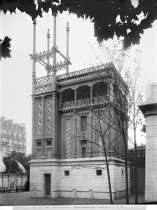 Casa Fenicia, Exposición Universal, París, 1889 de Adolphe Giraudon