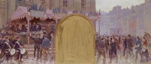 Inscripción de los voluntarios, Place du Panthéon