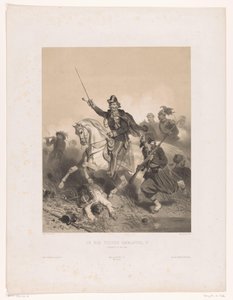 Rey Victor Emmanuel II de Italia en la Batalla de Palestro Le roi Victor Emmanuel II (título sobre objeto) de Adolphe Jean Baptiste Bayot
