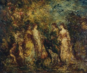 Juego de damas de Adolphe Joseph Thomas Monticelli