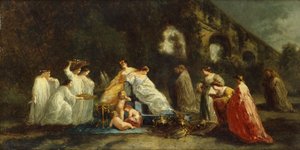 el festival de la flora de Adolphe Joseph Thomas Monticelli