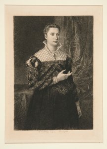 Retrato de una dama de Adolphe Lalauze