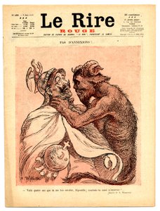 Portada de La Risa Roja, Satírico en Colores de Adolphe Leon Willette