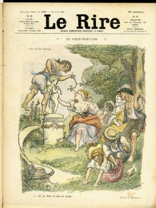 Ilustración de Adolphe dit Willette (1857-1926) para la portada de Le Rire de Adolphe Leon Willette