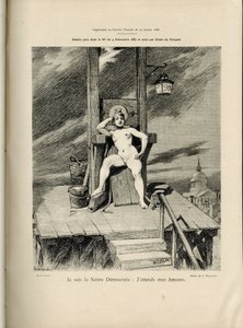 Ilustración de Adolphe dit Willette (1857-1926) en Le Courrier français, no 4 de Adolphe Leon Willette