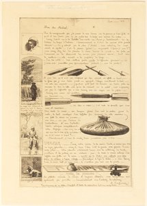 Carta sobre los Elementos del Grabado al Agua Fuerte, Página 1 de Adolphe Martial Potemont