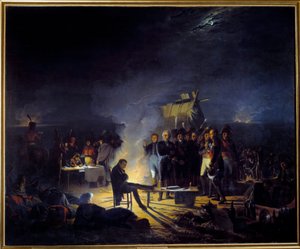 Bivouac de Napoleón I en el campo de batalla de Wagram (5-6 de julio) de Adolphe Roehn