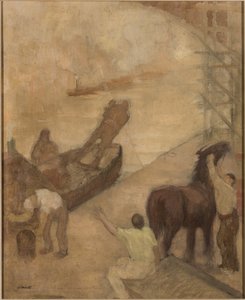 Canal del Puerto de Manchester de Adolphe Valette