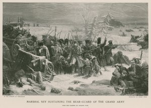 El mariscal Ney sosteniendo la retaguardia del Gran Ejército