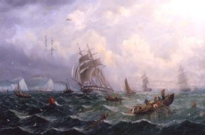Navegación en los agitados mares de Scarborough de Adolphus Knell