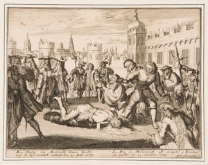 La ejecución del Duque de Monmouth de Adriaan Schoonebeek