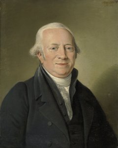 Cornelis Sebille Roos (1754-1820), marchante de arte de Ámsterdam y guardián de la Galería Nacional Konst en Huis ten Bosch, La Haya de Adriaan de Lelie