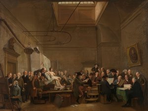 La sala de dibujo de la sociedad Felix Meritis