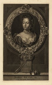 Reina Mary II de Gran Bretaña de Adriaan van der (after) Werff