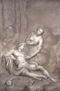 Luna (Diana) visita al Endimión dormido, 1696