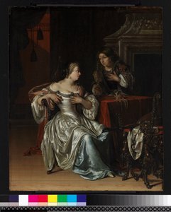 El sirviente de Tancredo presentando el corazón de Guiscard en una copa dorada a Guismond, 1675