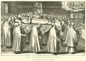 Funeral de San Ignacio en Santa Maria Della Strada de Adriaen (after) Collaert