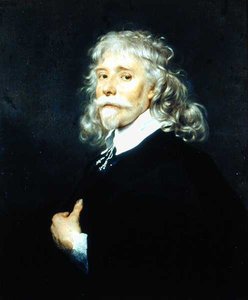 Retrato de un hombre con cabello gris de Adriaen (attr.to) Hanneman