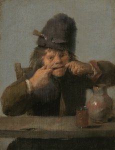 Joven haciendo una mueca