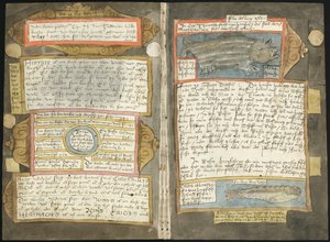 Visboeck de Adriaen Coenen - KB 78 E 54 - folios 370v (izquierda) y 371r (derecha)