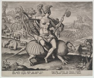 América, de los Cuatro Continentes de Adriaen Collaert