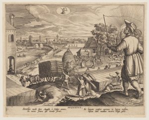 Agosto, de Doce Meses de Adriaen Collaert
