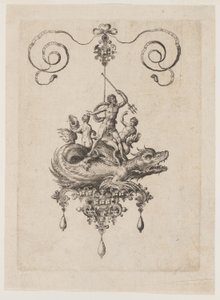 Diseños de colgantes con monstruos marinos de Adriaen Collaert