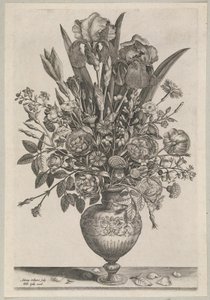 Composición floral con lirios de Adriaen Collaert