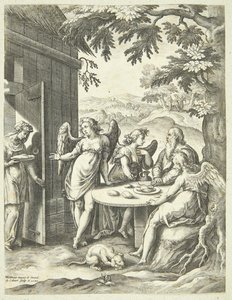 La anunciación de Isaac de Adriaen Collaert