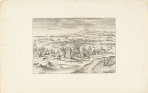 Paisaje con una masía Paisajes alrededor de Amberes (título de la serie) de Adriaen Collaert