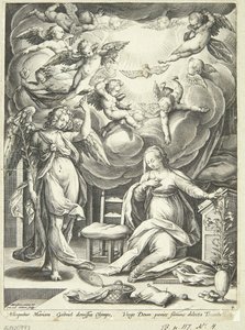 La Anunciación de Adriaen Collaert
