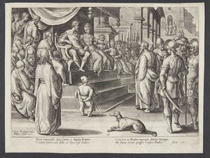 San Pablo ante Festo y Agripa de Adriaen Collaert