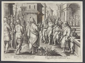 San Pablo predicando en Roma de Adriaen Collaert