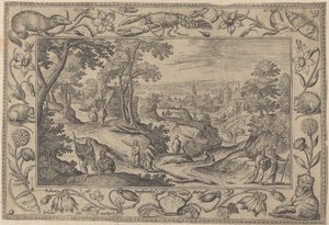 El envío de los apóstoles, ca. 1584 de Adriaen Collaert