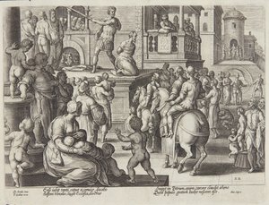 La decapitación de Santiago de Adriaen Collaert