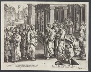 La ceguera de Elymas de Adriaen Collaert