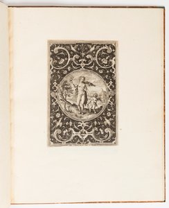 Venus, placa de una suite de 6 diseños ornamentales con el Juicio de Paris