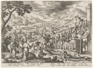 La parábola de los viñadores injustos de Adriaen Collaert after Hans Bol