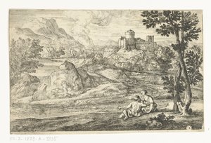 paisaje con castillo de Adriaen Frans Boudewyns