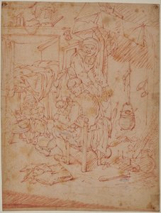 Interior holandés de Adriaen Jansz. van (attr. to) Ostade