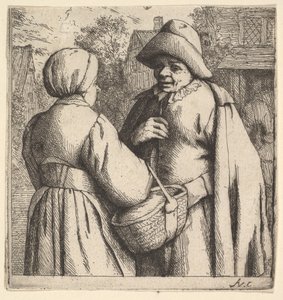 Conversación en la calle de Adriaen Jansz. van Ostade