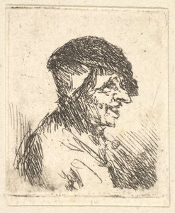 Cabeza de campesino, siglo XVII de Adriaen Jansz. van Ostade