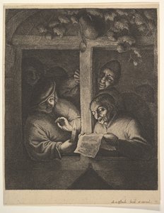 Cantantes en la Ventana, 1610-85 de Adriaen Jansz. van Ostade