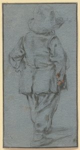 Niño de pie desde atrás de Adriaen Jansz. van Ostade