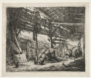 El Granero, 1647 de Adriaen Jansz. van Ostade