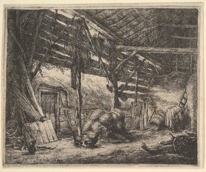El Granero, 1647 de Adriaen Jansz. van Ostade