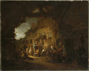El viejo violinista, 1641 de Adriaen Jansz. van Ostade